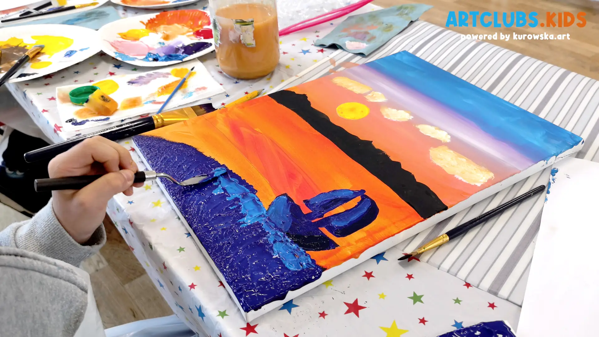 Sunset Voyage - Art Classes for Kids in Sutton Coldfield