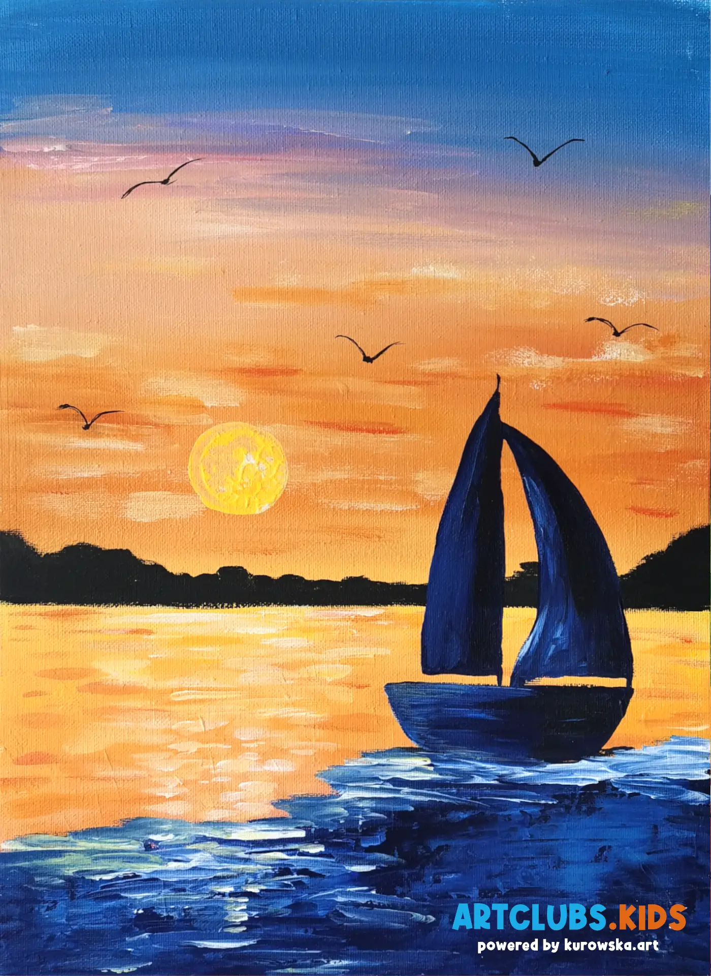 Sunset Voyage Art Classes for Kids in Sutton Coldfield