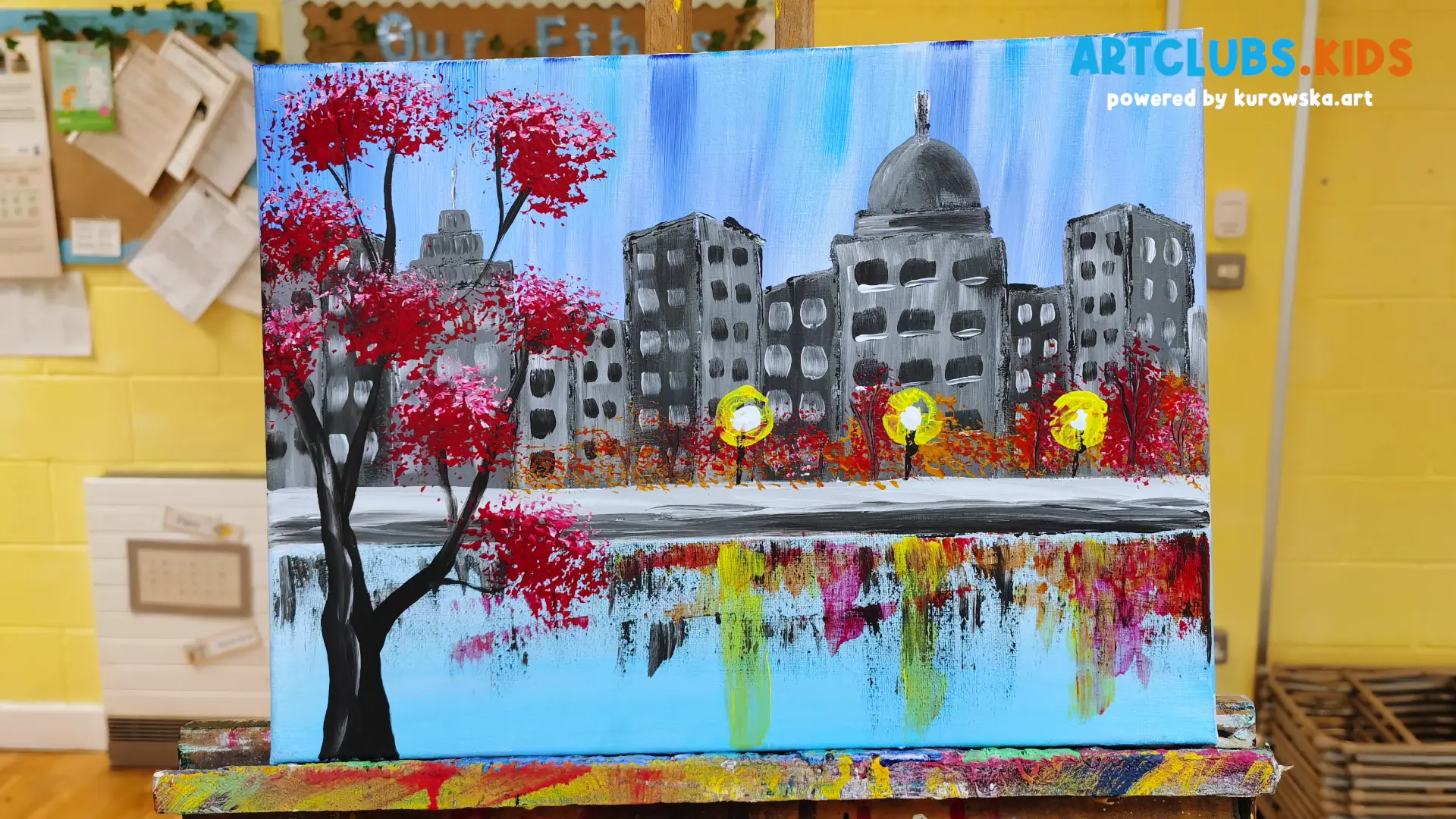 Evening Reflections - Art Classes for Kids in Sutton Coldfield