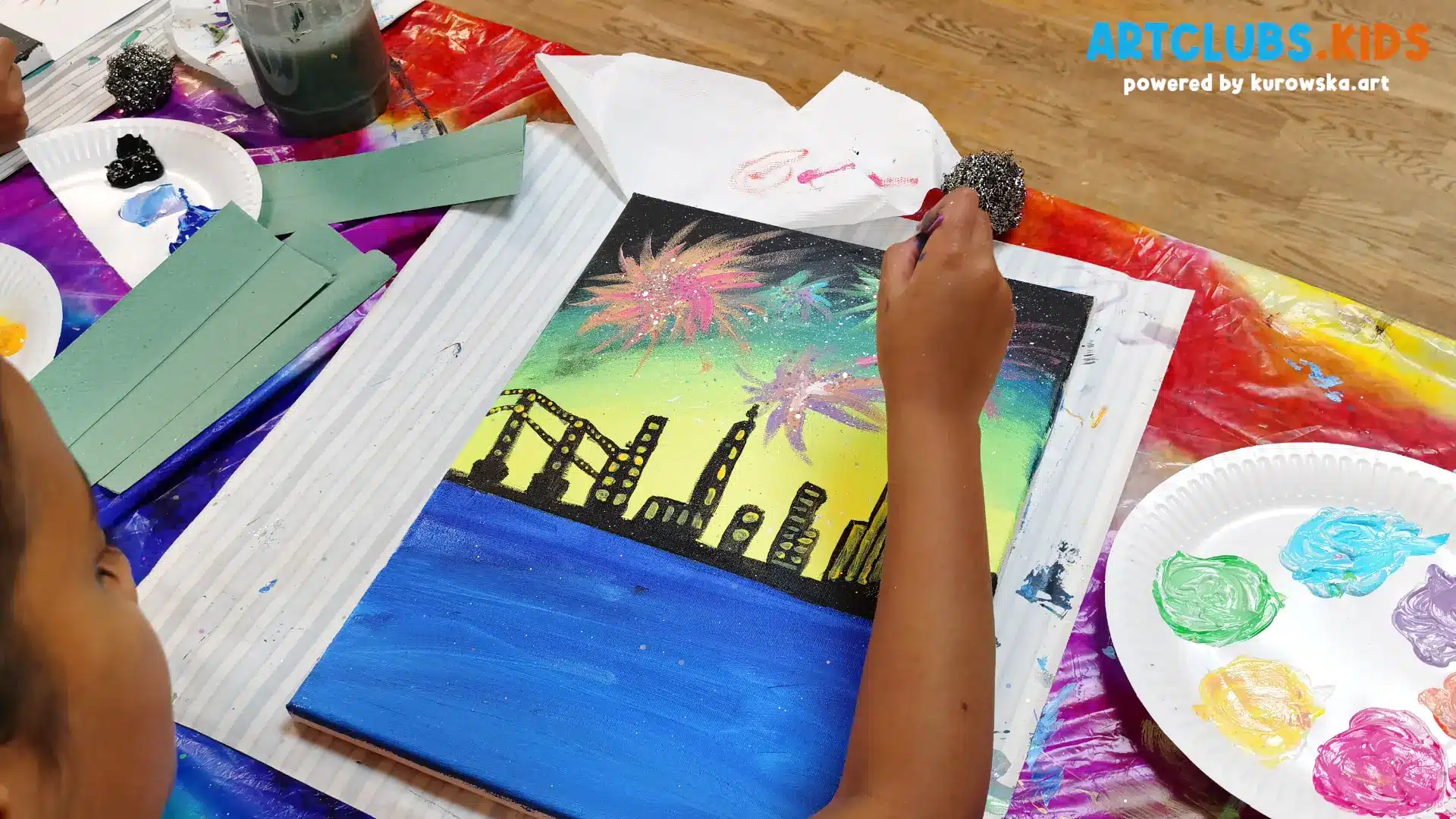 Fireworks by the City - Art Classes for Kids in Sutton Coldfield