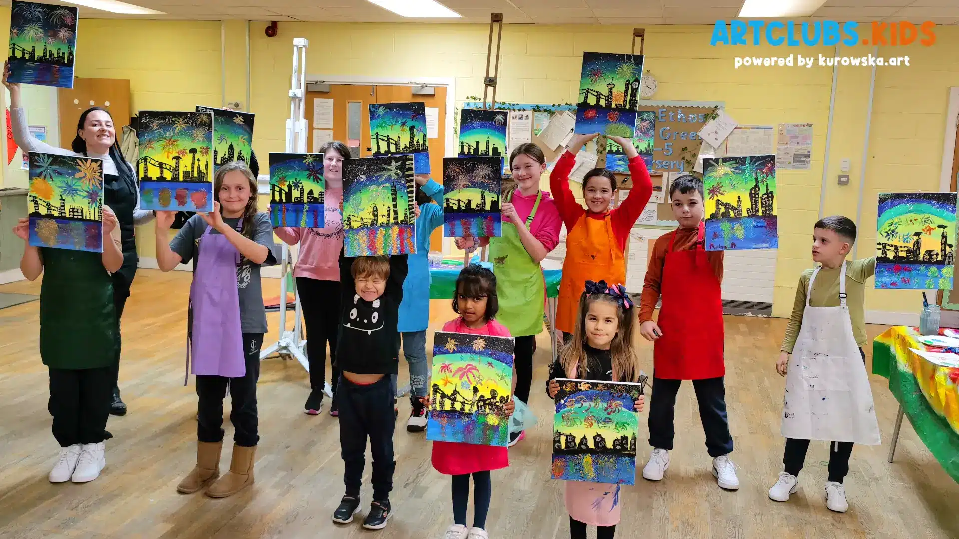 Fireworks by the City - Art Classes for Kids in Sutton Coldfield